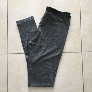NWT Parker Blue Women's "Lolita" Long Legging in Shimery Metallic/Black & Silver